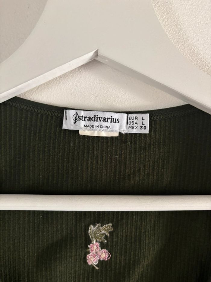 Crop top manches longues Stradivarius - photo numéro 2
