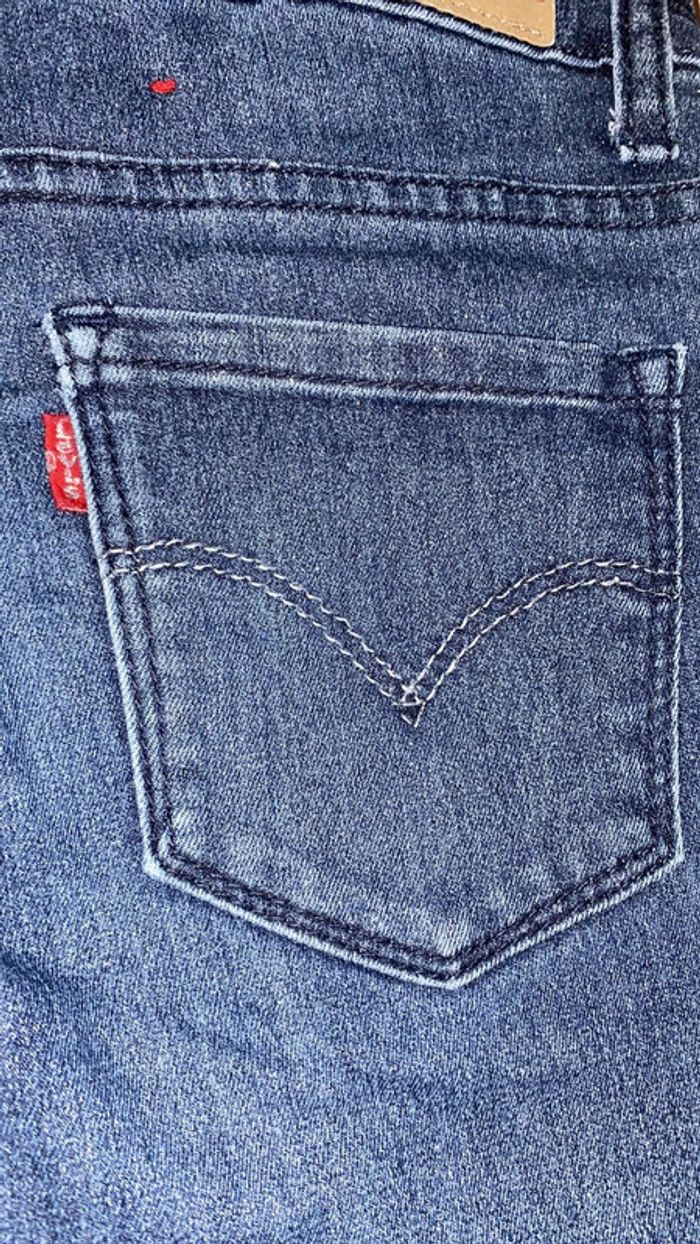 14 ans - jeans Lévis 711 skinny bleu foncé pailleté - photo numéro 2
