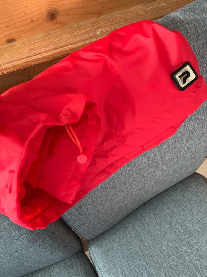 Patrick imperméable parka veste pluie vent rouge enfant xxs capuche kway - photo numéro 10