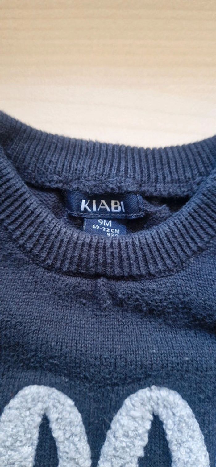 Pull bleu marine enfant 9 mois - photo numéro 4