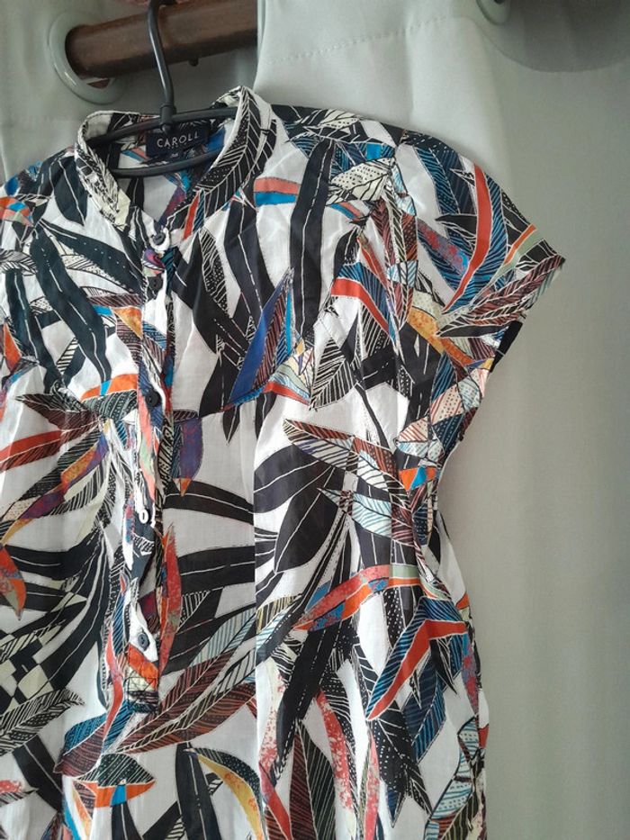 Blouse Caroll multicolore t.36 - photo numéro 3