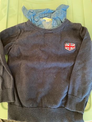 Pull avec col chemise