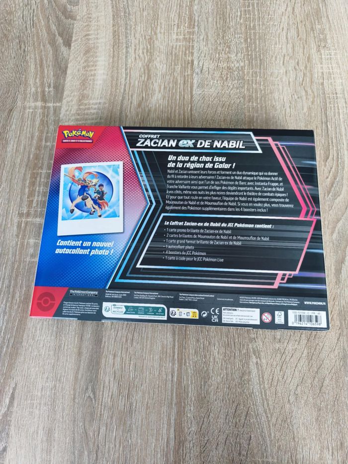 Coffret Zacian ex de Nabil Pokemon - photo numéro 2