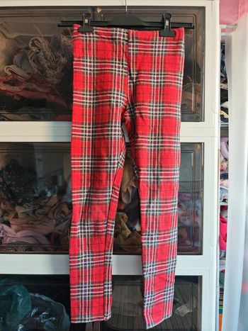 Legging fille à carreaux