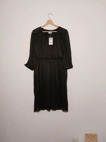 T.44 Robe Neuve soirée etiquette 59,95 eur noire et argentée