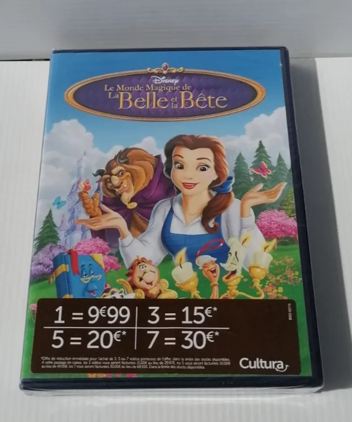 Dvd Disney Le Monde Magique de la Belle et la Bête  (Neuf scellé).