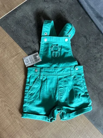 Salopette courte bebe