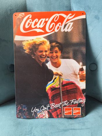 Plaque métal publicité Coca Cola neuve 20x30cm