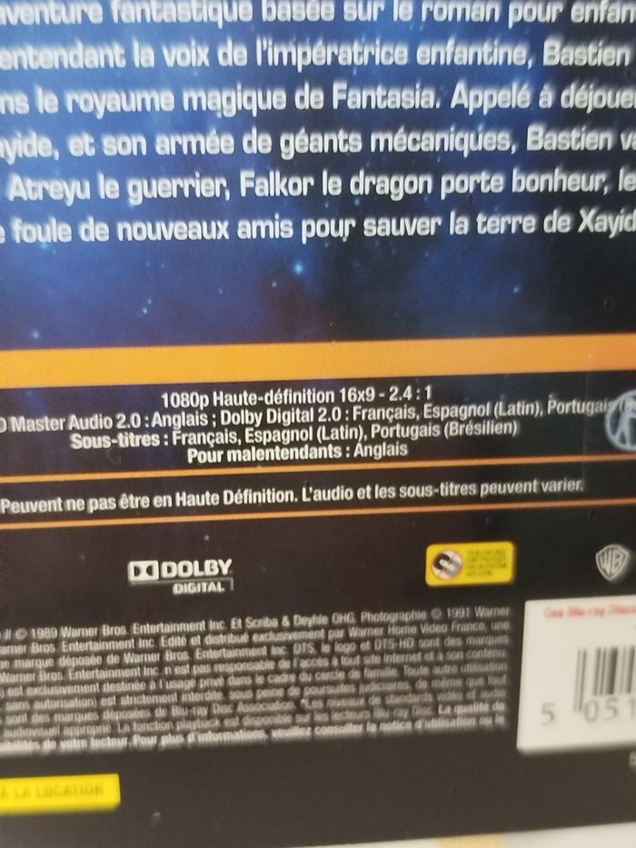 L'histoire sans fin 1 et 2 Blu-ray (sous blister) - photo numéro 6