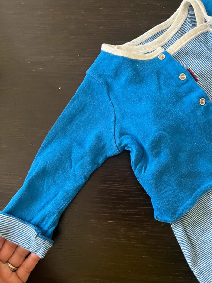Ensemble pyjama veste - coton PB 6 mois - photo numéro 3