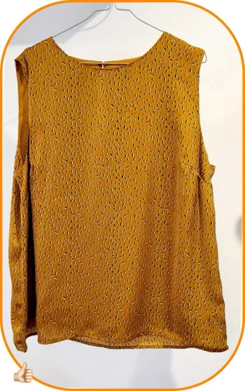 Débardeur imprimé moutarde - KIABI - Taille XL - Très bon état