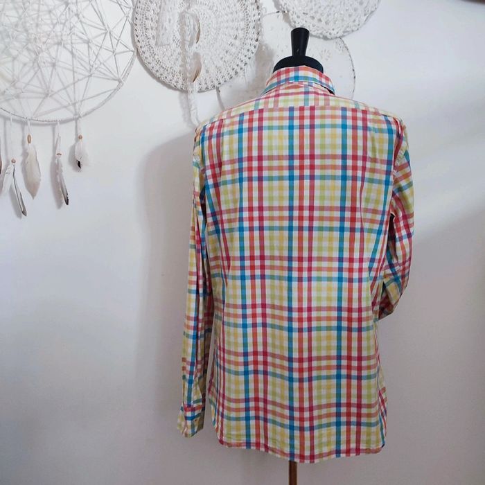 Chemise à carreaux multicolores T L Abbie & Rose - photo numéro 4