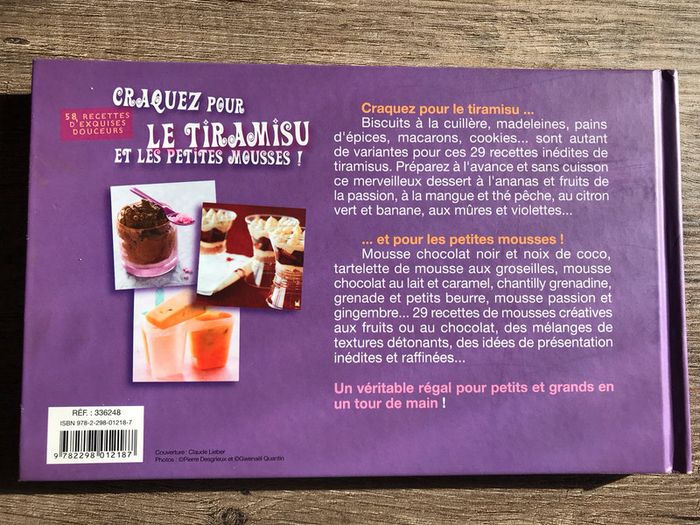 Livre recettes tiramisu et mousses - photo numéro 2