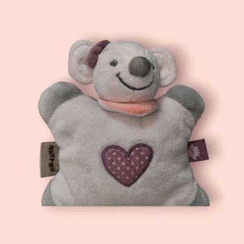 Doudou souris cœur nattou
