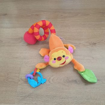 ⭐ Peluche d'activités Singe musical orange Fischer price  #emyfleury_jouets