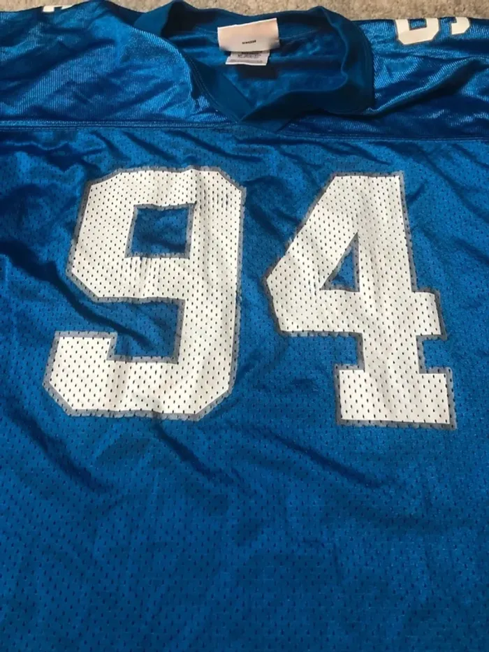 Maillot NFL jersey Elliss Detroit Lions Vintage Puma Mens Small - photo numéro 6