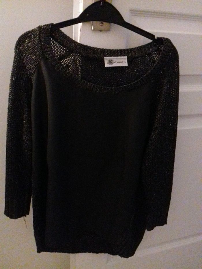 Pull léger en maille ajourée