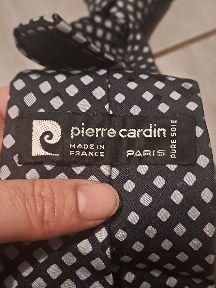 Cravate Noir Blanc Pierre Cardin - photo numéro 10