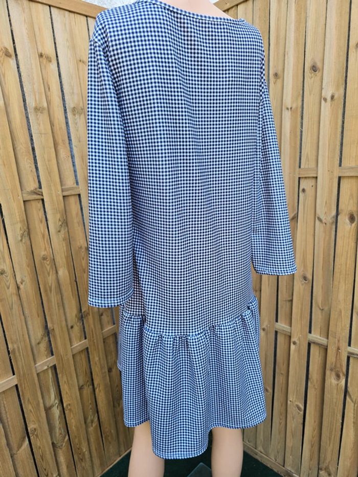 Robe vichy 🍒fait main🍒taille 42/44 - photo numéro 3