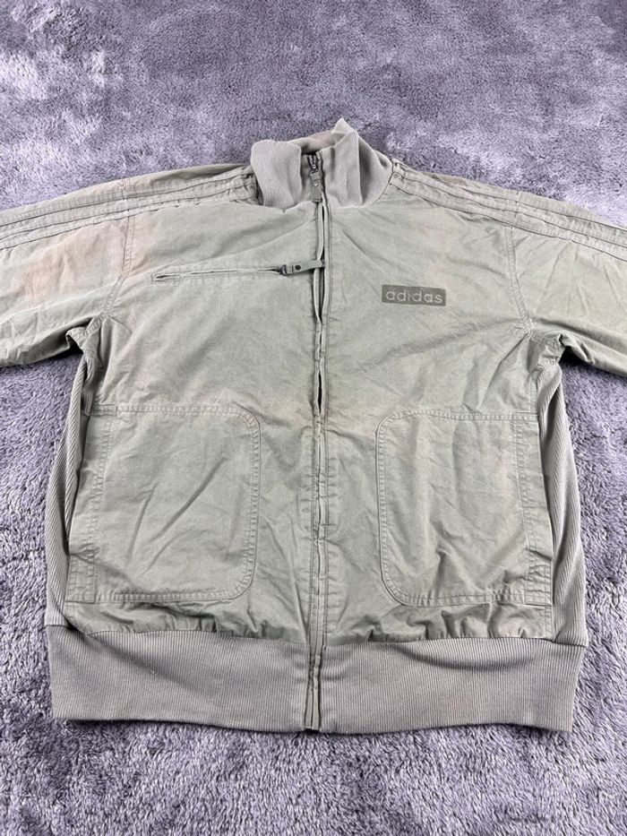 Veste type Harrington vert kaki Adidas Taille M - photo numéro 6