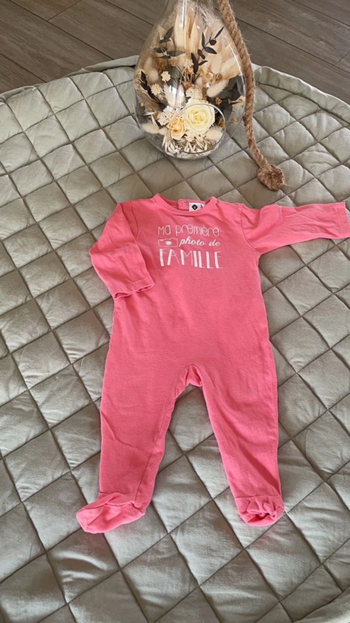 Pyjama coton 6 mois rose z