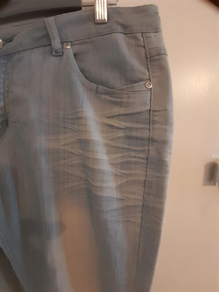 Jeans bleu clair, taille 48, Marque Misex-Jeans - photo numéro 4
