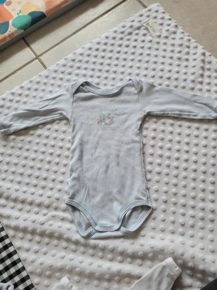 Lot 3 bodies Petit Bateau – 6 mois – Mixte - photo numéro 4
