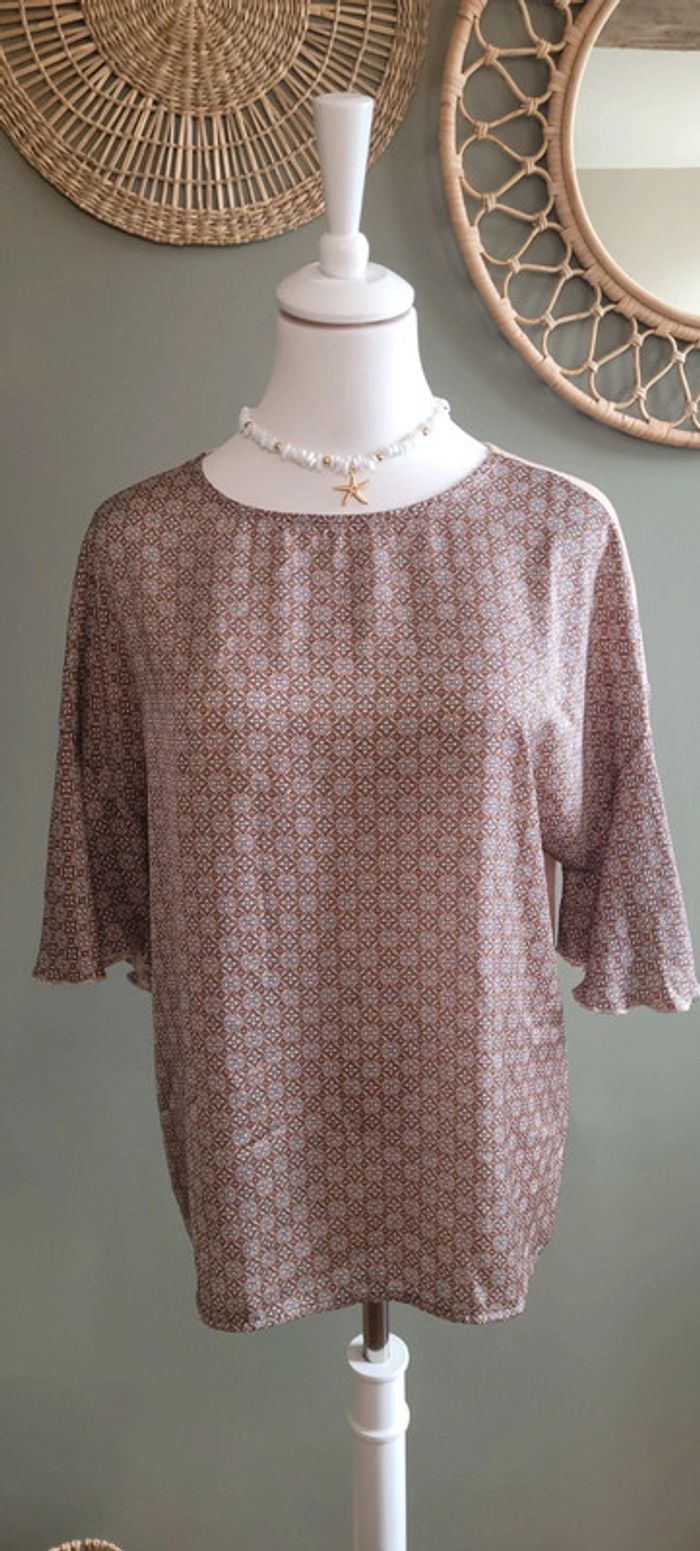 Jolie blouse légère Taille XL Parfait état - photo numéro 3