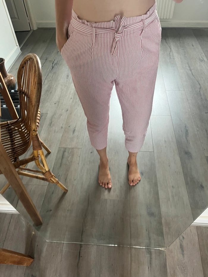 Pantalon fines rayures