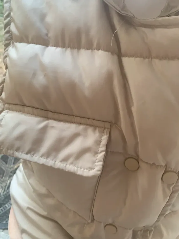 Doudoune Georgia sans manches taille M beige - photo numéro 7