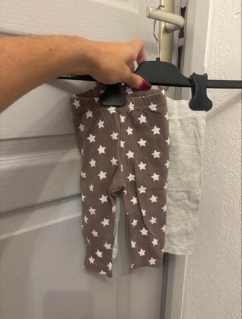 2 leggings 6 mois