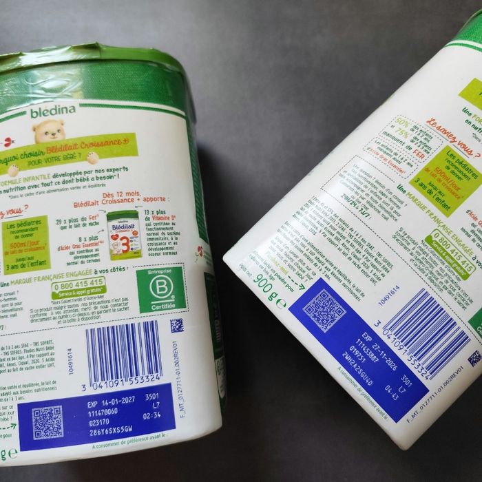 Lot de 2 boîtes de lait de croissance maternisé - Blédilait - photo numéro 2