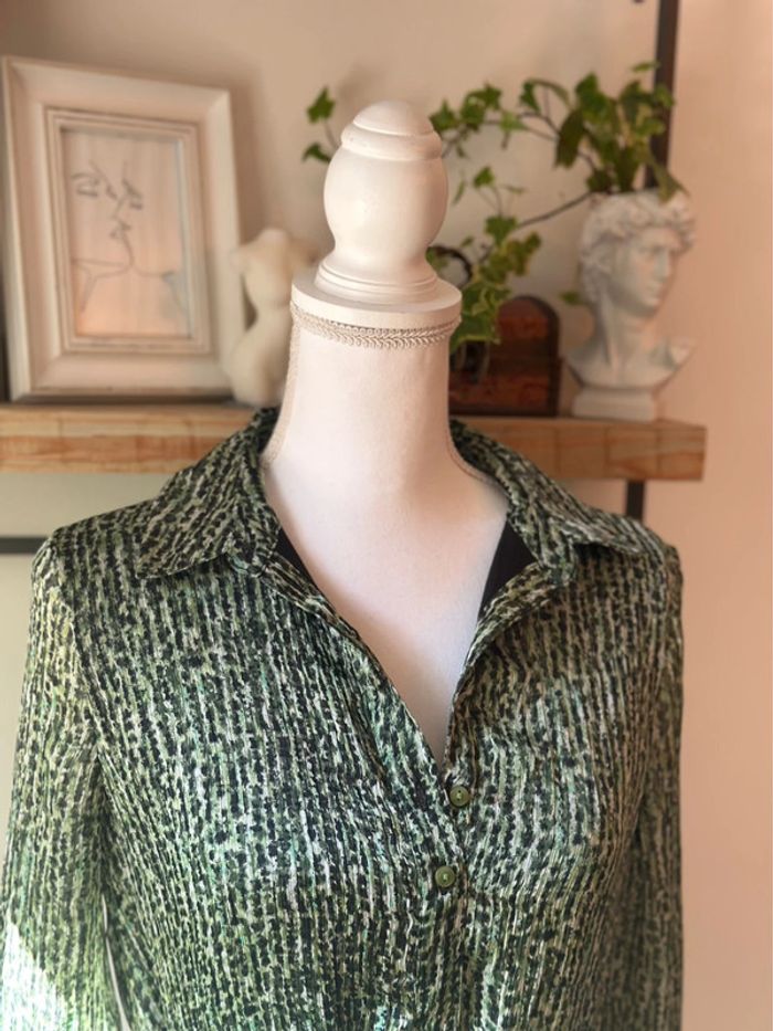 Robe midi imprimée vert taille 38 - Vero Moda - photo numéro 3