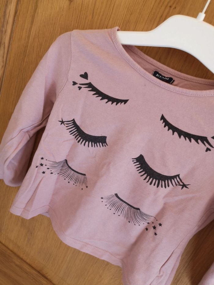 T-shirt en rose et noir Kiabi 3 ans - photo numéro 4