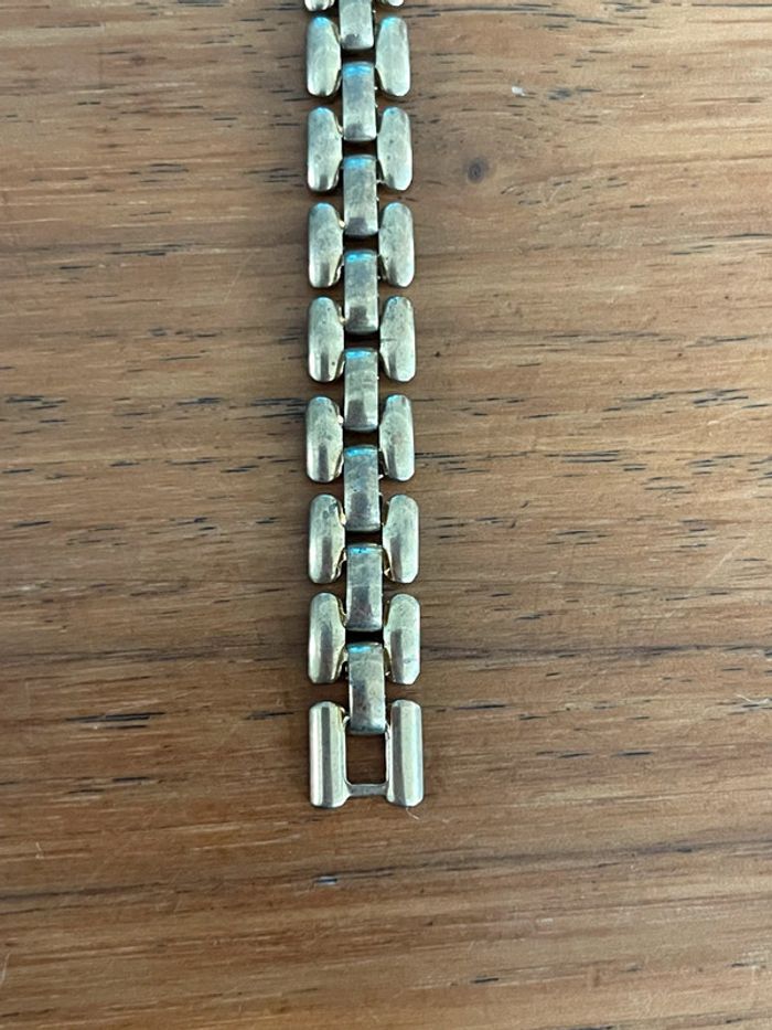 Bracelet maillons dorés vintage 18,5 cm - photo numéro 3