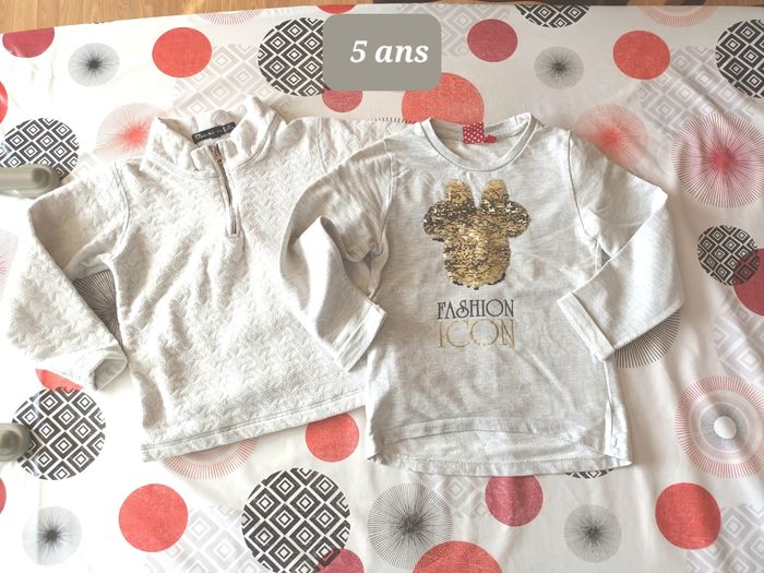 Lot 2 pulls đź‘§ taille 5 ans