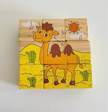 Puzzle cube bois
