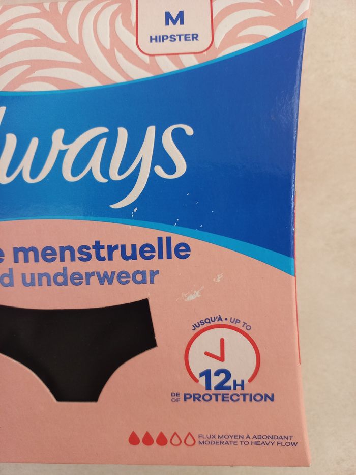 Always culotte menstruelle lavable T M - Neuve - photo numéro 3