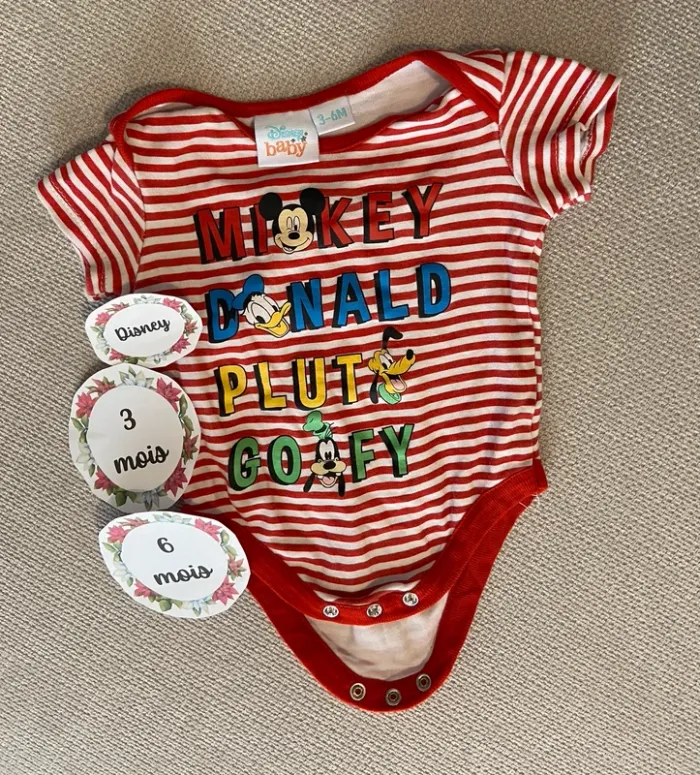 Body Disney taille 3/6 mois