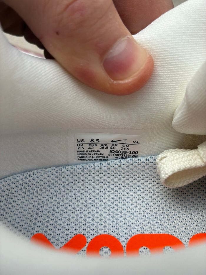 Nike Vomero Premium Sail/Coconut Milk/Total Orange/Black - Taille 42 - Neuves - photo numéro 5