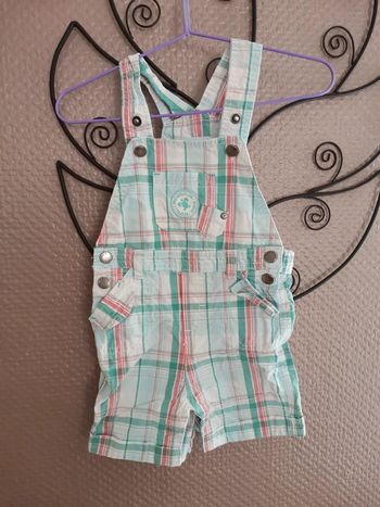 Salopette à carreaux 12 mois
