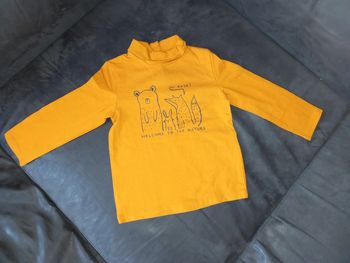 T-shirt col roulé manches longues en 18 mois