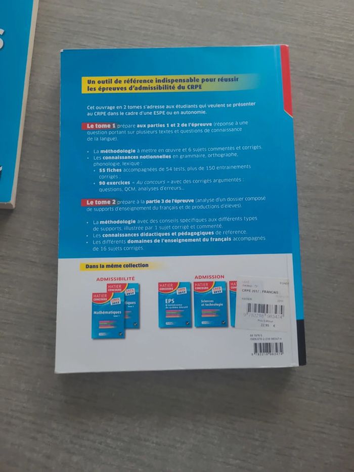 Lot de 2 livres epreuves crpe - photo numéro 4