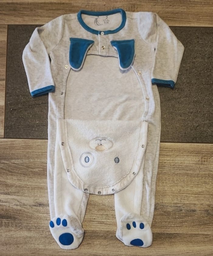 Pyjama gris animal - photo numéro 3