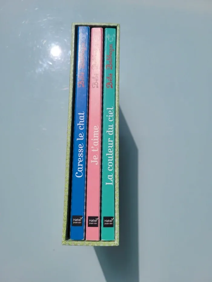 Coffret 3 livres tout carton Montessori 🐈 Bébé Balthazar, Ma première bibliothèque Montessori - photo numéro 4