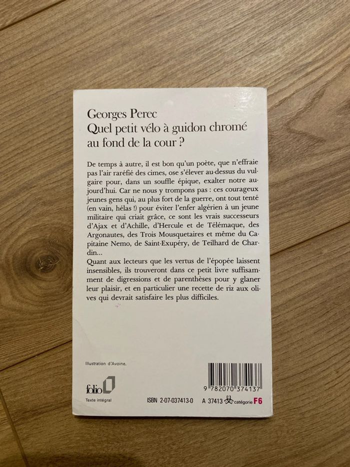 Georges Perec petit vélo - photo numéro 2