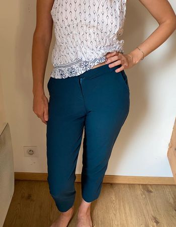 Pantalon chino bleu canard Asos