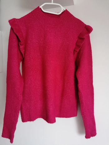 Pull over rouge Kiabi taille XS