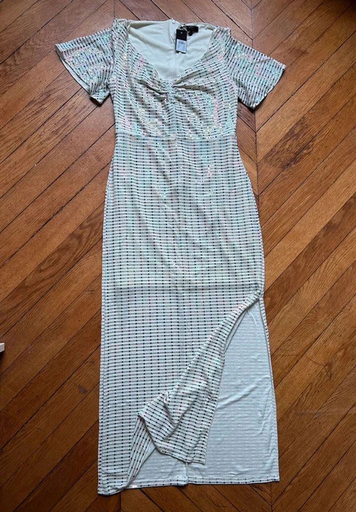 Neuf: sublime robe blanche ultra élégante, taille 40/42/44 - photo numéro 10