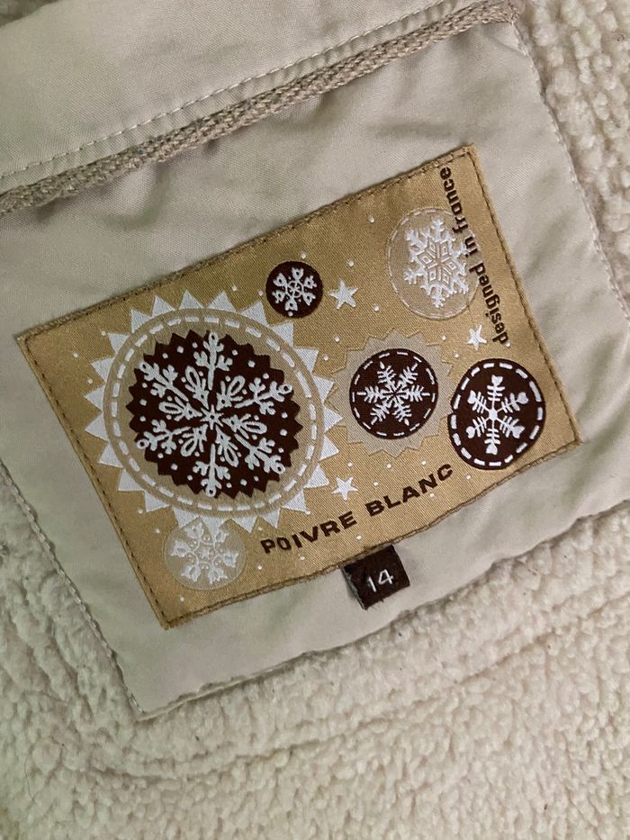 Manteau Duffle-Coat Rose Poivre Blanc – Taille 14 ans - photo numéro 8